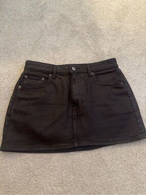 Abercrombie & Fitch brown Denim Mini Skirt